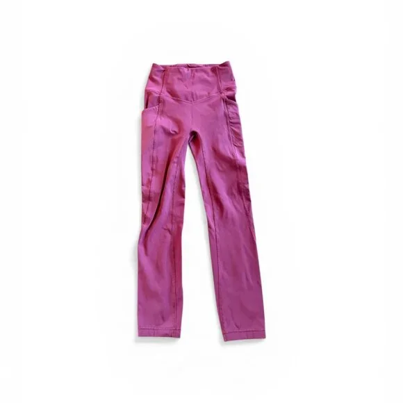 Lululemon All the Right Places HR Crop 23" Mulberry Wine Size 2 - Picture 2 of 11